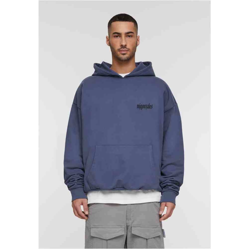 MJ GONZALES - Heavy Oversized Frosted Wings Hoodie/trui - Blauw